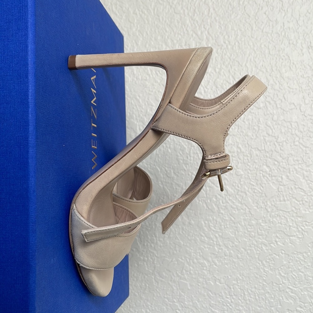 Stuart Weitzman single Bambi a Nappa high heel sandals